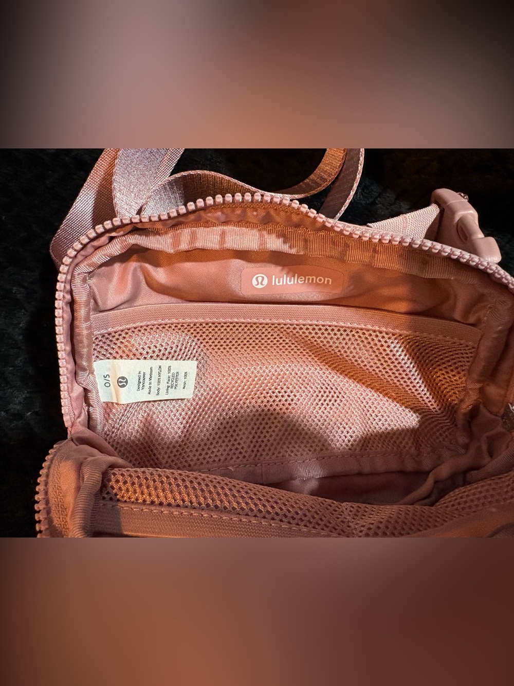 lululemon athletica Pale Pink Crossbody Belt Bag